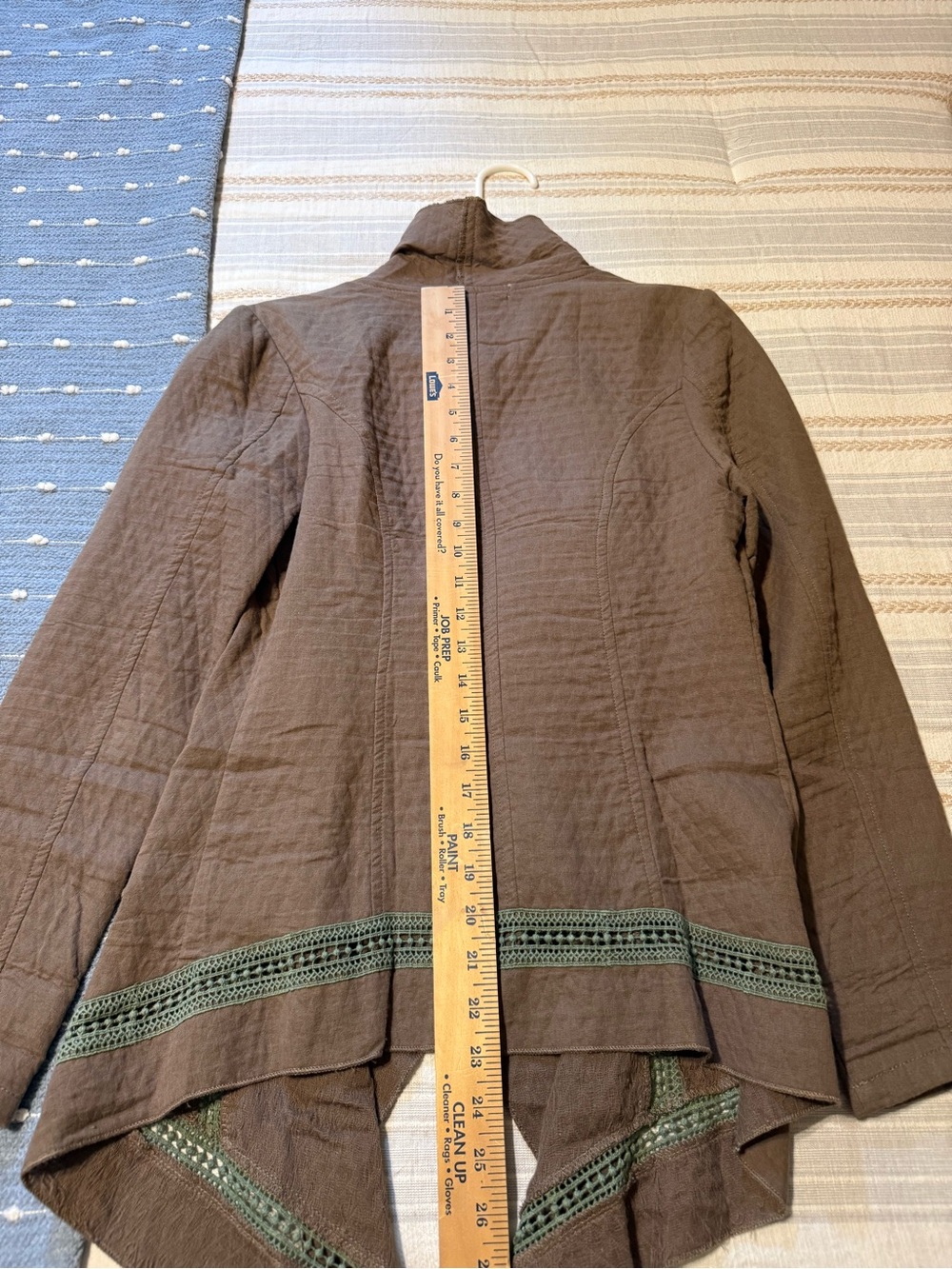 Umgee Brown Open-Front Textured Jacket - Picture 4 of 6